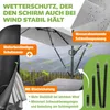 KESSER® Ampelschirm Holly Sonnenschirm Rechteckig mit und Produktbild-Vorschau 7