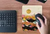MuchoWow® Mauspad Mousepad Blumen - Gold - Marmor 19x23 cm Produktbild-Vorschau 4