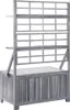 vidaXL Úložná truhla s mřížkou 99x55x160cm Masivní dřevo Náhled obrázku produktu 5