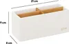Organizzatore a 4 scomparti "naturéo" bianco - 5 cinque Anteprima dell’immagine prodotto 5