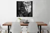 MuchoWow® Poster Frau - Silber - Schwarz - Gesichtsbemalung Produktbild-Vorschau 2