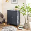 VASAGLE Badschrank doppeltürig 80 x 60 x 30 cm aus MDF mit Produktbild-Vorschau 2