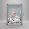 Gerahmtes Poster - Schwarzer Rahmen - Flamingo Schwan Produktbild-Vorschau 5