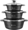 Scheffler Topfset mit Glasdeckel, 24cm,4L/28cm,6L/32cm,10L, Produktbild-Vorschau 1