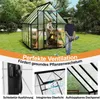 UISEBRT Premium Gewächshaus Aluminium 230x180x195cm, 4.14m² Produktbild-Vorschau 4