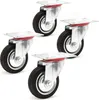 Wiltec Lenkrollen Set 4x Transportrolle mit Vollgummirad Produktbild-Vorschau 1