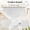 Product details and close-ups of a cleaning cloth for a robot vacuum. Produktbild-Vorschau