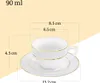 Tazza da caffè espresso Wilmax con piattino, 90 ml, Anteprima dell’immagine prodotto 6