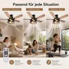 Deckenventilator mit Beleuchtung und Fernbedienung, Φ112cm Produktbild-Vorschau 4