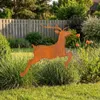 Gartendekoration Hirsch Aus Cortenstahl, Patiniert, Bambi Produktbild-Vorschau 4