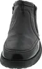 A close-up, front-facing view of a black leather boot. Produktbild-Vorschau