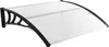 COSTWAY Auvent pour porte d'entrée 122x99cm, Auvent en alu Voir les images du produit 1
