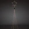 LED Baummantel mit silberfarbenem Top-Stern 5 Stränge à 48 Produktbild-Vorschau 2