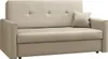 A light beige sofa with a single cushion.