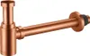 Aloni. Sifone in ottone/acciaio inox, finitura in rame Anteprima dell’immagine prodotto 1
