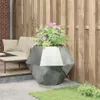 Pflanzkübel Silber 100 x 100 x 80 cm Verzinkter Stahl Produktbild-Vorschau 4