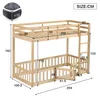 A diagram of a wooden bunk bed with dimensions indicated by numbers and lines. Produktbild-Vorschau