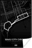 MuchoWow® Poster Rennstrecke - Rundkurs - F1 - Baku City Produktbild-Vorschau 1