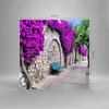Bilder auf glas - Pflanzen Bank Straße Sommer - 60x60cm - Produktbild-Vorschau 3