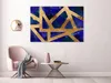 Italienischer Leinwand Leinwandbild - Golden Geometry (1 Produktbild-Vorschau 2