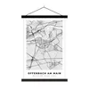MuchoWow® Textilposter Offenbach Am Main - Karte - Produktbild-Vorschau 1