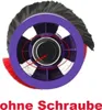 Trade-Shop 4-Speichen Bürstenrolle / Bürstenwalze / Produktbild-Vorschau 2