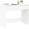 Stůl Vysoký Lesklý Bílý 100 x 50 x 78 cm Dřevěný materiál Náhled obrázku produktu 2