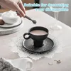 Set aus 3 runden, bestickten Platzsets aus Baumwollspitze, Produktbild-Vorschau 4