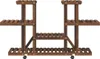 vidaXL Stojan na květiny s kolečky 110x25x78 cm z masivního Náhled obrázku produktu 4