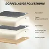HOMCOM Bürostuhl Schreibtischstuhl mit Lendenwirbelstütze, Produktbild-Vorschau 4