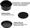 MONZANA® Heißluftfritteuse Zubehör 8tlg. Fritteuse Set Produktbild-Vorschau 5