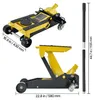Cric hydraulique de 2 tonnes, cric plat en acier avec pompe Voir les images du produit 8