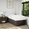 Posteľ bez matraca tmavohnedá 90x190 cm látka Náhľad obrázku produktu 3
