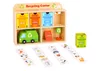 Trieur éducatif de centre de recyclage en bois Tooky Toy Voir les images du produit 6