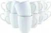 OTIX Kaffeebecher Tassen Set Weiß mit Gold 200ml Produktbild-Vorschau 1