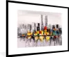 MuchoWow® Gerahmtes Poster Gemälde - Skyline - Farben - Produktbild-Vorschau 1