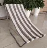 FEBE Leżak plażowy ogrodowy szary/beżowy w paski lekki Podgląd zdjęcia produktu 2