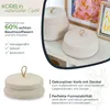 HMF Aufbewahrungskorb mit Deckel 25,5 x 11,5 cm in Creme Produktbild-Vorschau