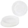 6x Speiseteller Arkona Opalglas 24cm weiß Ess-Teller groß Produktbild-Vorschau 2
