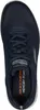A top-down view of a navy blue Skechers men's sneaker. Anteprima dell’immagine prodotto