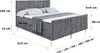 ALTDECOR Boxspringbett mit Silber Füßen, Matratze und Produktbild-Vorschau 6