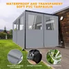 (2,4 x 3,6 m, couleur gris) Rideau de protection coupe-vent Voir les images du produit 5