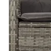 The Living Store 9-tlg. Garten-Essgruppe mit Kissen Grau Produktbild-Vorschau 7