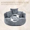 Sweiko Lazy Sofa Durable Comfort Lounger fotel z wysokim Podgląd zdjęcia produktu 7