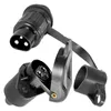 Anhängersteckersatz | 3-polig | 12V | Kunststoff | Stecker Produktbild-Vorschau 1