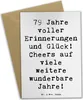 Mr. & Mrs. Panda Glückwunschkarte Spruch 79. Geburtstag Produktbild-Vorschau 1