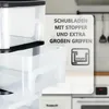 Schubladenschrank mit Rollen 3 transparenten Schubladen Produktbild-Vorschau 4