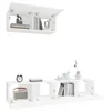 vidaXL 3-tlg. TV-Schrank-Set Weiß Holzwerkstoff Produktbild-Vorschau 4