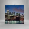 Bilder auf glas - Brooklyn brücke nacht new york city - Produktbild-Vorschau 3