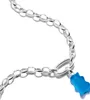 Ciondolo charm, orsetto dorato in vetro, blu, in argento - Anteprima dell’immagine prodotto 2